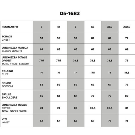 D5 1683 taglie giacca1