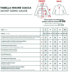 D5 taglie giacca