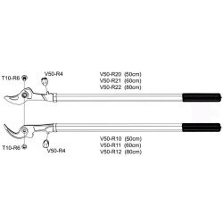 Ricambi troncarami VESCO V50 - Vendita SIFF Coltellerie Maniago