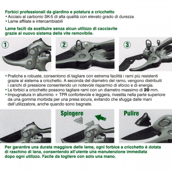 Forbici da potatura Due Cigni – Aguzzeria del Cavallo