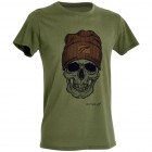 D.FIVE T-SHIRT con teschio e berretto nel petto
