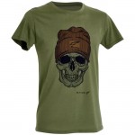 D.FIVE T-SHIRT con teschio e berretto nel petto
