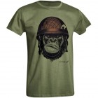 D.FIVE T-SHIRT scimmia con elmetto nel petto