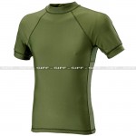 T-Shirt in Lycra + Mesh corta