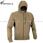 DEFCON 5 Giacca combat in pile - full zip e cappuccio