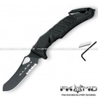 Coltello Rescue FOX FKMD ALSR 2 FORPRENE Black Lama Clip