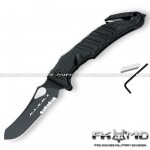Coltello Rescue FOX FKMD ALSR 2 FORPRENE Black Lama Clip