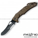 Coltello Rescue FOX FKMD ALSR 2 FORPRENE Nato Green Lama Clip
