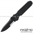 FOX FKMD PREDATOR 2F Nero - Coltello Militare - Lama Dentata