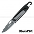 Coltello BlackFOX chiudibile zytel nero - Lama titanium