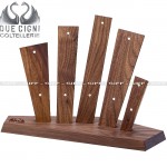 Ceppo portacoltelli vuoto DUE CIGNI SkyLine - Noce magnetico