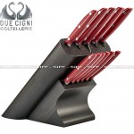 DUE CIGNI Ceppo coltelli cucina 12 pezzi - pom hdl