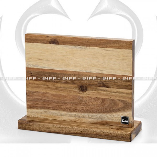 Ceppo magnetico in legno con 6 coltelli tranciati Coltelleria Piva