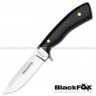Coltello Caccia Black Fox lama fissa - pakkawood nero