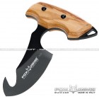 Coltello Caccia Fox lama fissa skinner - olivo verticale hdl