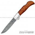 FOX Oreste Frati Collection Coltello Damasco - Radica Amboina