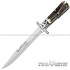 Coltello Caccia Cinghiale lama chiudibile - Manico Cervo