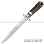Coltello Caccia Cinghiale lama chiudibile - Manico Cervo