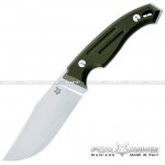 FOX OCTOPUS VULGARIS Coltello lama fissa - G10 OD green