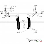 Ricambi forbice VESCO A6