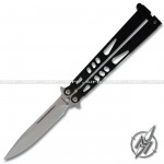 Coltello Butterfly balisong - Manico nero