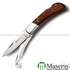 Coltello caccia Maserin chiudibile - manico Noce 125-2LG