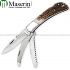 Coltello caccia Maserin chiudibile - Corno di Cervo 126-3CV