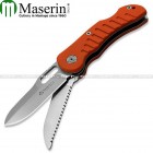 Coltello caccia Maserin JAGER 2 Lame - G10 Arancione