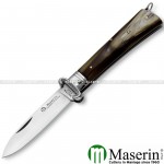 Coltello caccia Maserin chiudibile - manico corno biondo 155-CR