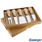 Set coltelli formaggio - legno di faggio