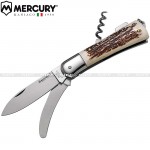 Coltello Multiuso Caccia Mercury 3 Utensili manico Cervo - 980-3CKDC